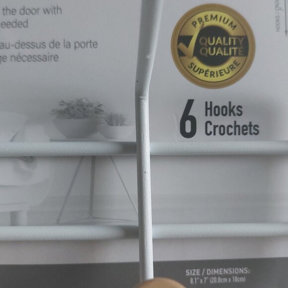 Beautiful Durable Practical Ideal Home Over The Door Hooks 6 HOOKS - Picture 4 of 9